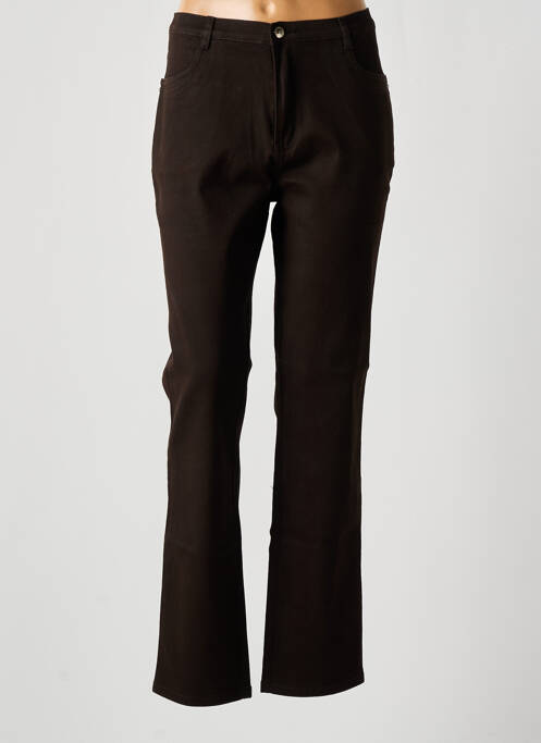 Pantalon slim marron I.QUING pour femme