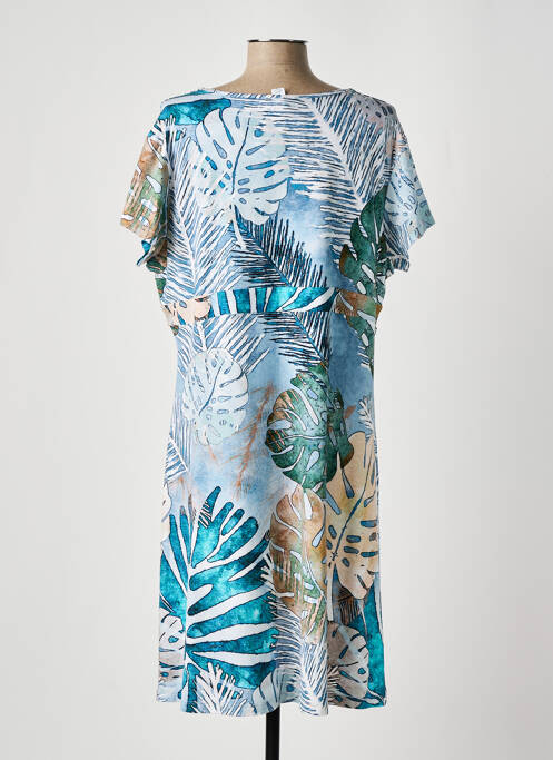 Robe mi-longue bleu DOLCEZZA pour femme