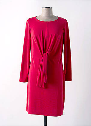 Robe mi-longue manches longues manches longues rouge SEE THE MOON femme