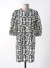 Robe mi-longue manches 3/4 manches 3/4 noir DES PETITS HAUTS femme