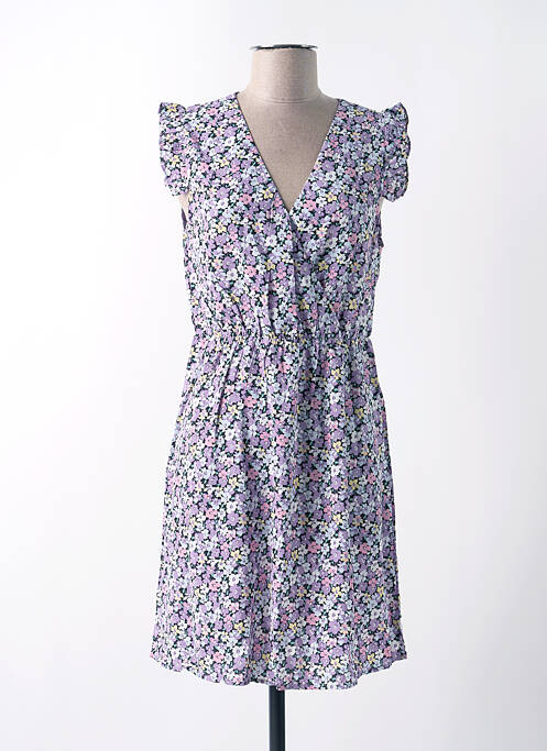 Robe courte violet NOEMIE & CO pour femme