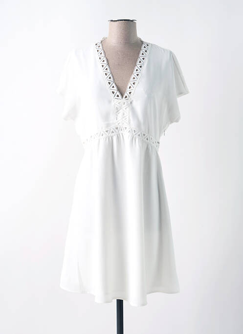 Robe mi-longue blanc IKKS pour femme
