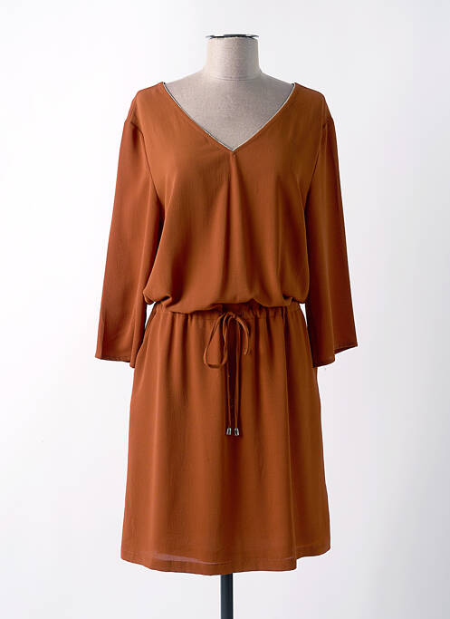 Robe mi-longue marron IT HIPPIE pour femme