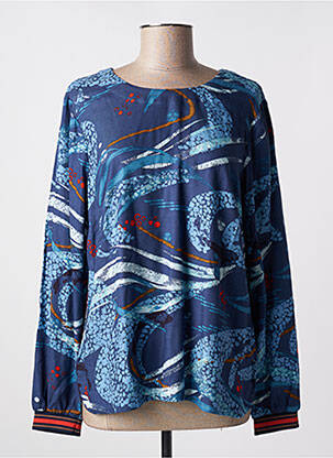 Blouse imprimé fantaisie manches longues bleu WHITE STUFF femme