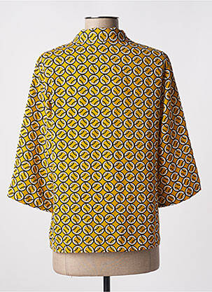Blouse manches 3/4 manches 3/4 jaune QUEEN'S femme