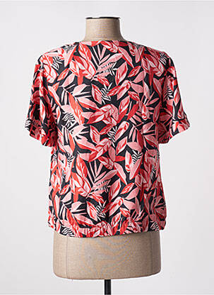Blouse imprimé fleurs manches courtes rose I.CODE (By IKKS) femme