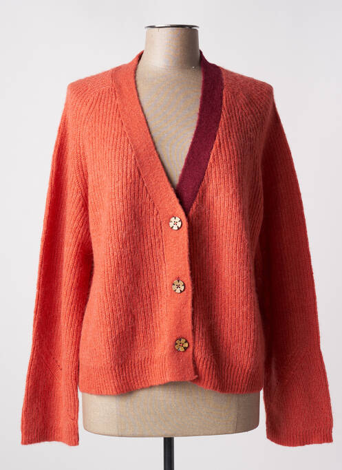 Gilet manches longues orange WHITE STUFF pour femme