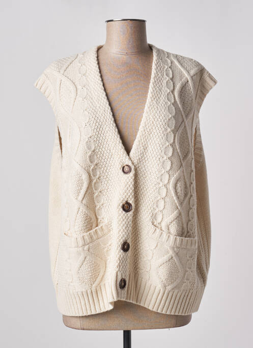 Gilet sans manche beige WHITE STUFF pour femme