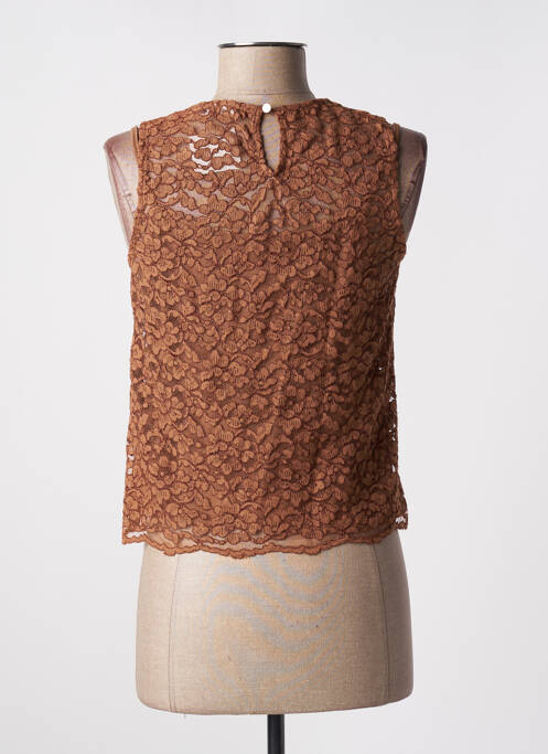 Top marron MISSKOO femme