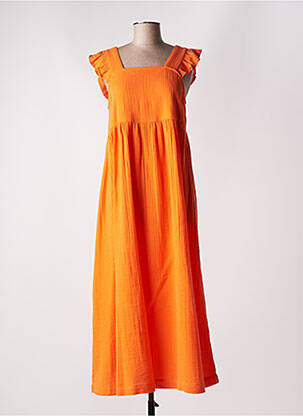 Robe longue sans manche sans manche orange Y.A.S femme