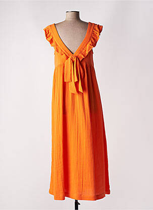 Robe longue sans manche sans manche orange Y.A.S femme