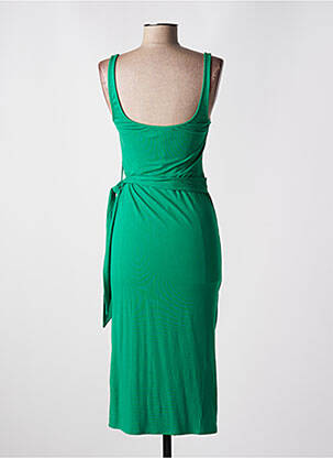 Robe mi-longue sans manche sans manche vert GRACE & MILA femme