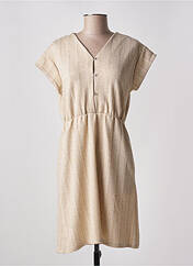 Robe mi-longue beige PIECES pour femme seconde vue