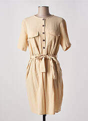 Robe mi-longue beige PIECES pour femme seconde vue