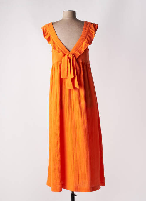 Robe longue sans manche sans manche orange Y.A.S femme