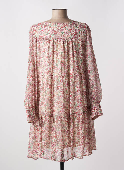 Robe mi-longue beige GRACE & MILA femme