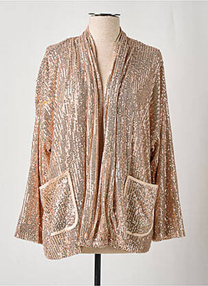 Veste kimono manches longues rose KILKY femme