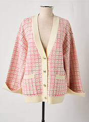 Gilet manches longues rose Y.A.S pour femme seconde vue