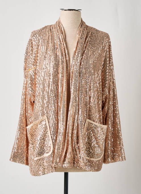 Veste kimono manches longues rose KILKY femme