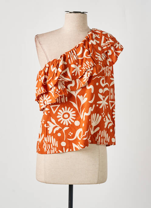 Blouse orange CHARLIOR pour femme