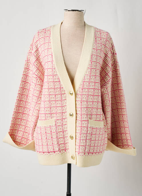 Gilet manches longues rose Y.A.S pour femme