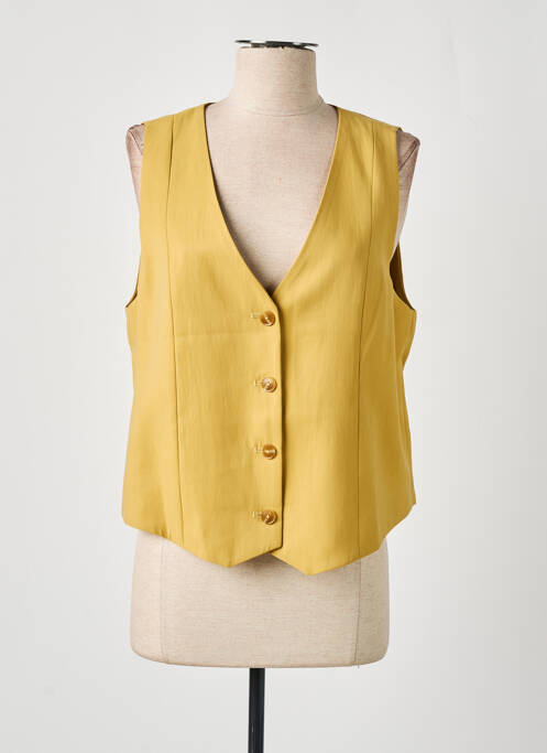 Gilet sans manche jaune GRACE & MILA pour femme