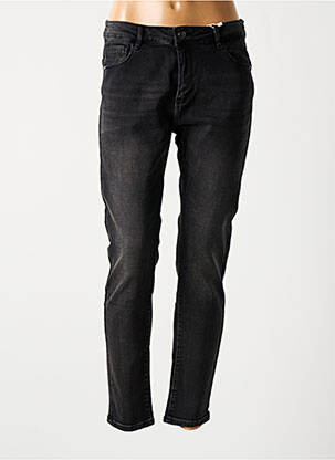 Jeans coupe slim stretch taille normale noir ONADO femme