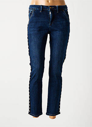 Jeans coupe slim stretch taille normale bleu ONADO femme