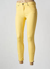 Jeans coupe slim jaune VERO MODA pour femme seconde vue