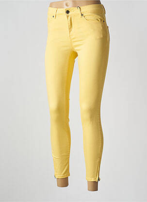 Jeans coupe slim jaune VERO MODA pour femme