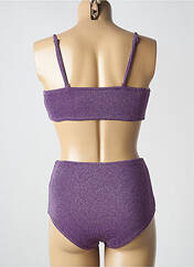 Maillot de bain 2 pièces violet GRACE & MILA pour femme seconde vue