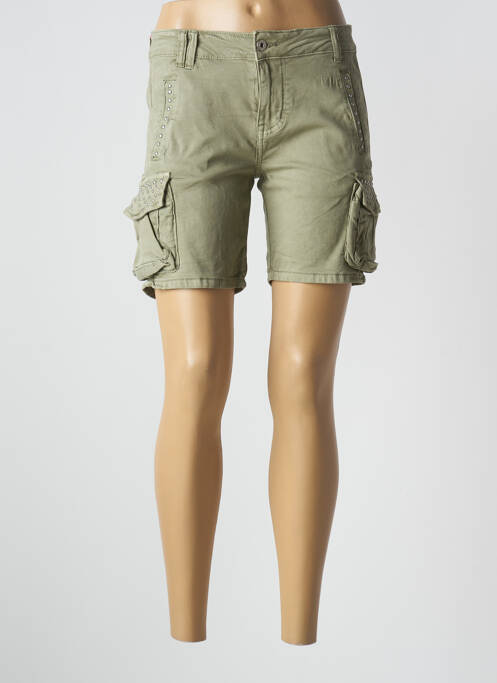 Short vert PLACE DU JOUR pour femme