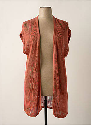 Gilet manches courtes coupe cintrée rose CISO femme