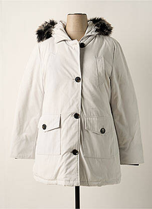 Parka manches longues a capuche gris JUNGE femme