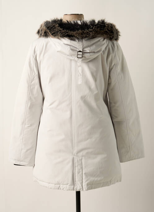 Parka manches longues a capuche gris JUNGE femme