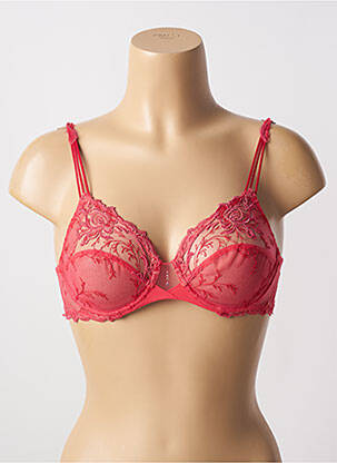 Soutien-gorge effet matière satinée haut soutien-gorge emboitant rose LISE CHARMEL femme