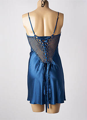 Nuisette/combinette col rond bleu MARJOLAINE femme