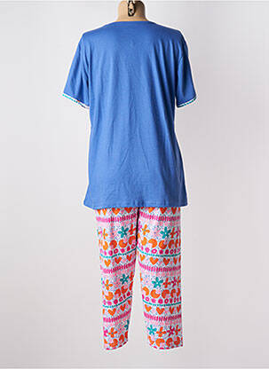 Pyjama col v bleu ROSE POMME femme