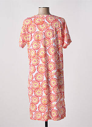 Chemise de nuit col v orange ROSE POMME femme