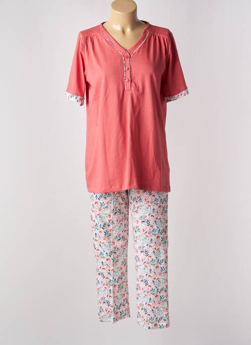 Pyjama orange CANAT pour femme