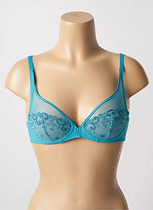 Soutien-gorge légère et transparente haut soutien-gorge emboitant bleu SIMONE PERELE femme