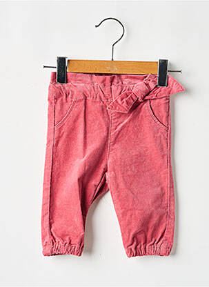 Pantalon droit tissage velours rose NAME IT fille