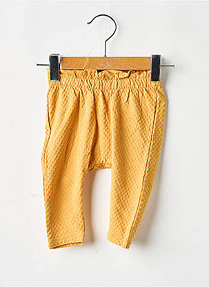 Pantalon slim taille haute taille élastique jaune NAME IT fille