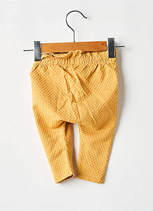 Pantalon slim taille haute taille élastique jaune NAME IT fille