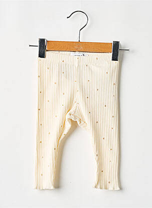 Legging tissage côtelé taille élastique beige NAME IT fille