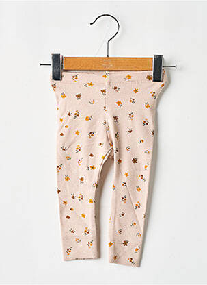Legging bio taille élastique beige NAME IT fille