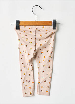 Legging bio taille élastique beige NAME IT fille