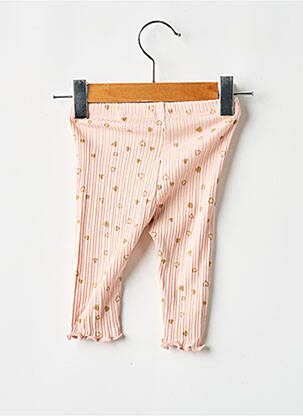 Legging tissage côtelé taille élastique rose NAME IT fille