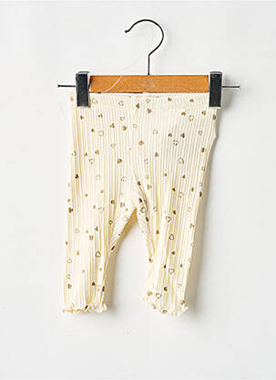 Legging tissage côtelé taille élastique beige NAME IT fille