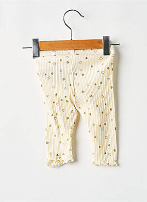Legging tissage côtelé taille élastique beige NAME IT fille
